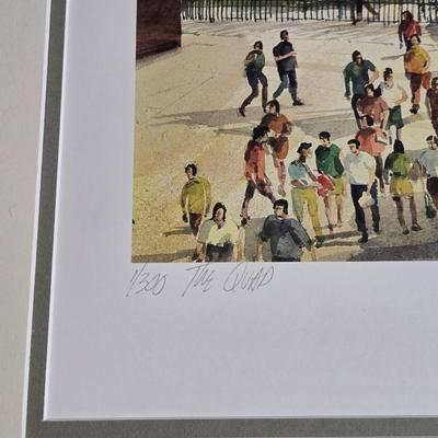 Large Framed William Rainey Harper College Scene