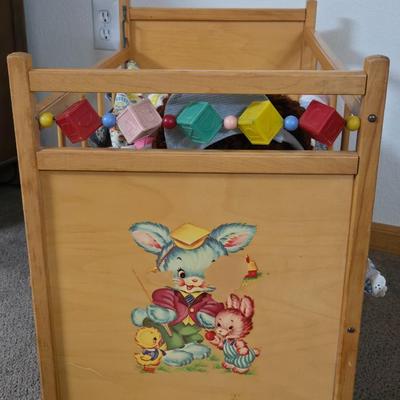 Vintage Whitney Bros. 1950s Doll Bed Crib