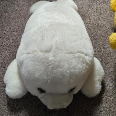 Vintage Plush Seal and Winnie the Pooh