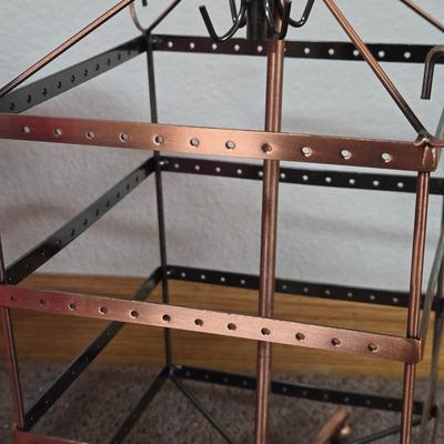 Dresser Top Copper Earring Stand