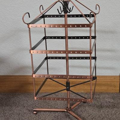 Dresser Top Copper Earring Stand