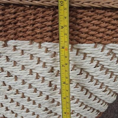 Wood Bottom Woven Basket