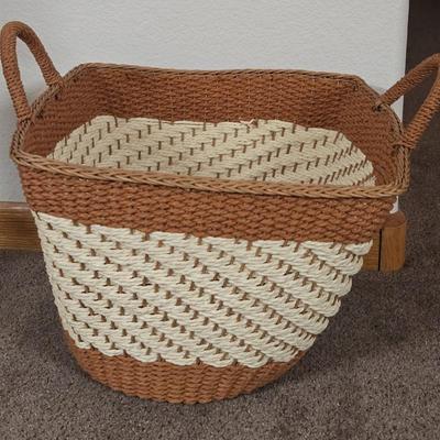 Wood Bottom Woven Basket