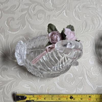 Swan and Heart Shape Trinket Boxes
