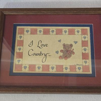 Group of Folk Framed Artwork