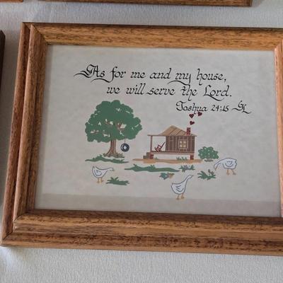 Group of Folk Framed Artwork