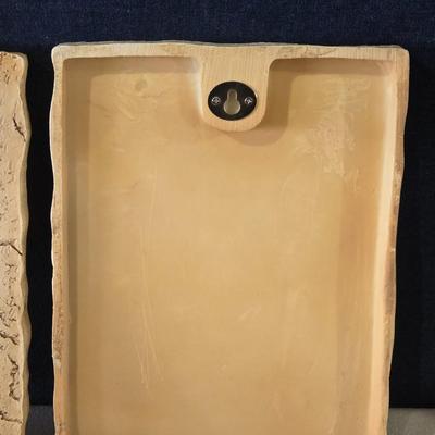 (2) Resin Wall Plaques