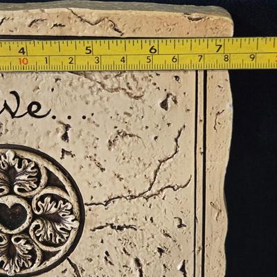 (2) Resin Wall Plaques