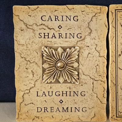 (2) Resin Wall Plaques