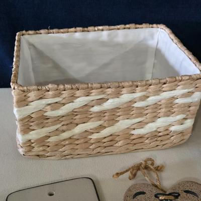 Basket and Mixed Lot of Deco