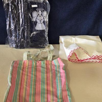 Handmade Tote, Picnic Tablecloth and New Travel Blanket