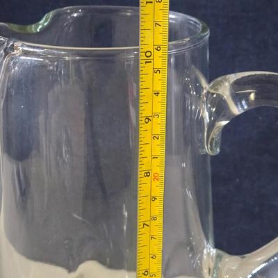 Mid Century Dimple Glass Pitcher