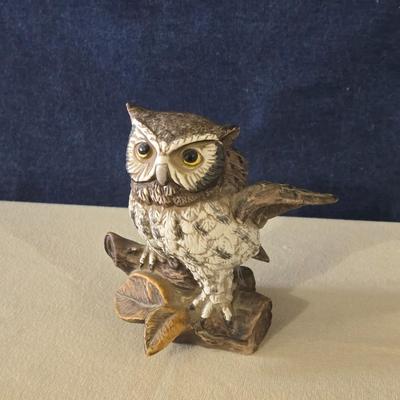 Porcelain Owl Figurine