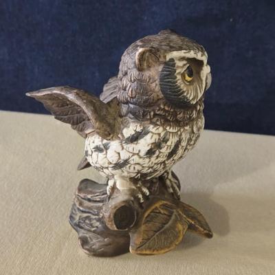 Porcelain Owl Figurine