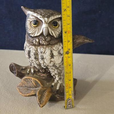 Porcelain Owl Figurine