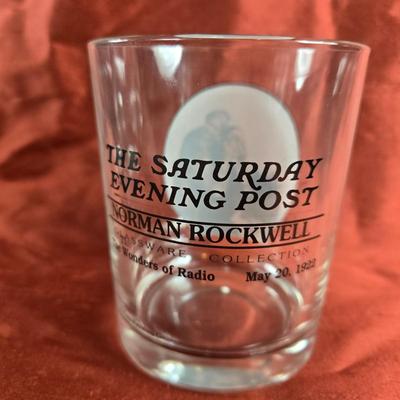 Set of 4 Saturday Evening Post Bar Glasses.