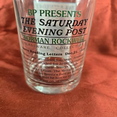 Set of 4 Saturday Evening Post Bar Glasses.
