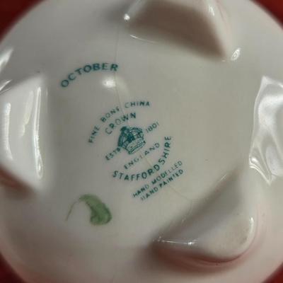 Staffordshire Miniature China Potted Plants