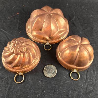 Set of 3 Heavy-Copper Molds