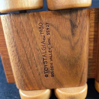 Vintage Wooden Trolley Bank