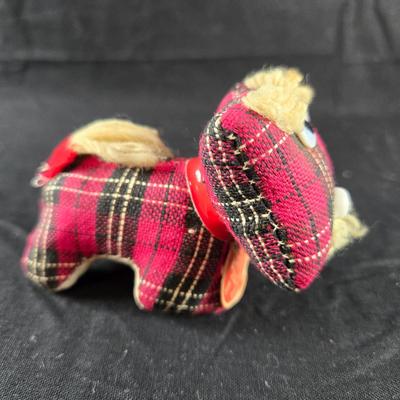 Vintage Scotty Dog Pin Cushion & Tape Measure