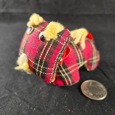 Vintage Scotty Dog Pin Cushion & Tape Measure