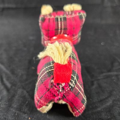 Vintage Scotty Dog Pin Cushion & Tape Measure