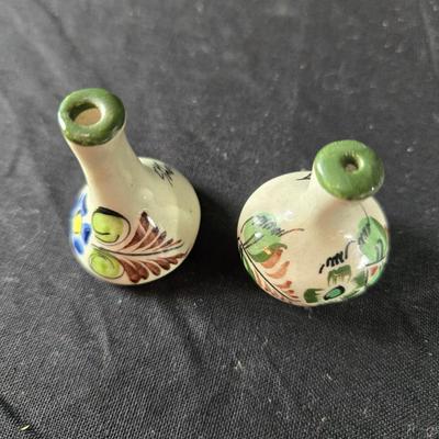 Pair of Micro-Miniature Tonala Mexican Vases