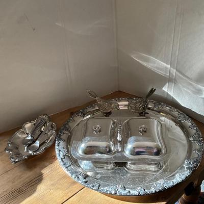793 Lot of Silverplate Serving Pieces