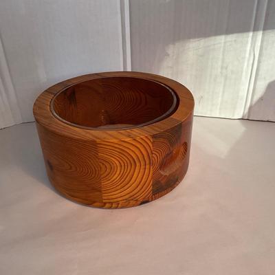 794 Mid Century Modern Glass Lined Pine Smalandsslojd by Stig Johnsson