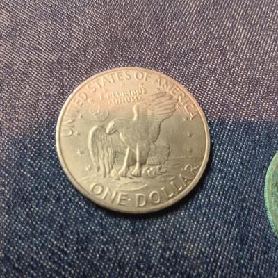 TWO 1972-D, 1971-D & 1974-D EISENHOWER DOLLARS