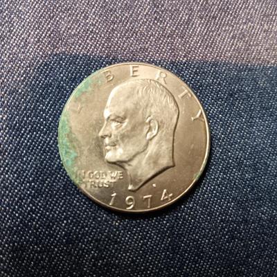 TWO 1972-D, 1971-D & 1974-D EISENHOWER DOLLARS