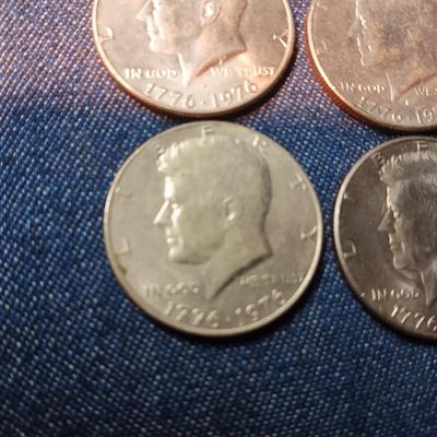 6 KENNEDY BICENTENNIAL HALF DOLLARS