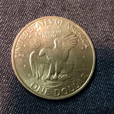 THREE 1971-D & 1 W/NO MINT MARK EISENHOWER DOLLARS