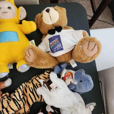 Plush Animals Teletubbies Ty Beanie Babies Lot
