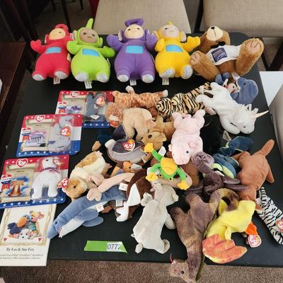 Plush Animals Teletubbies Ty Beanie Babies Lot