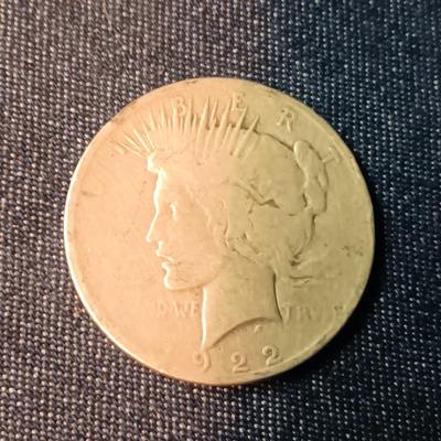 1922 PEACE SILVER DOLLAR