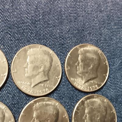 12 BICENTENNIAL KENNEDY HALF DOLLARS