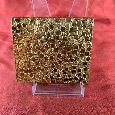 Vintage Gold Nugget-Style Ladies Compact