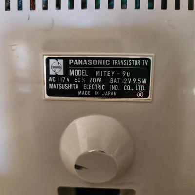 Vintage Mid Century MCM Panasonic Transistor Tv Mitey-9u 1960's