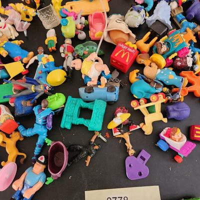 Large Lot of Vintage Collectables Fisher Price Hot Wheels McDonalds Trolls Matchbox Batman Garfield