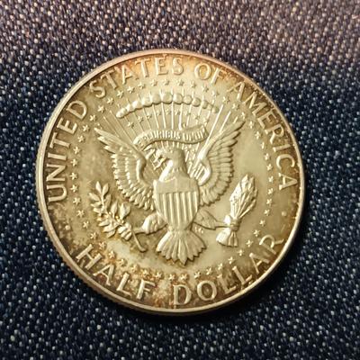 TWO 1964 SILVER KENNEDY HALF DOLLARS