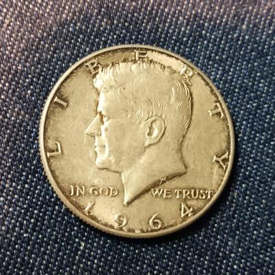 1964 KENNEDY SILVER HALF DOLLAAR