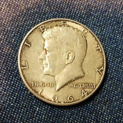 1964 KENNEDY SILVER HALF DOLLAAR
