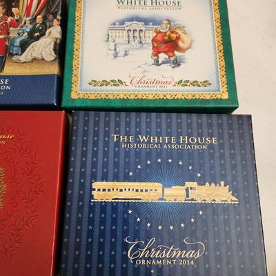 7 White House Christmas Ornaments 1999 2009 thru 2014