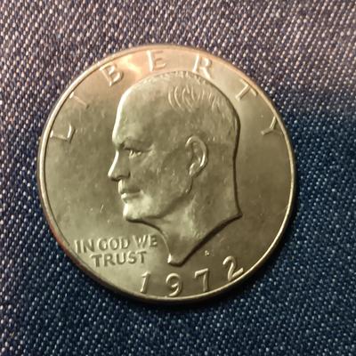 FOUR 1972 EISENHOWER DOLLARS