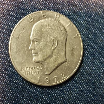 FOUR 1972 EISENHOWER DOLLARS