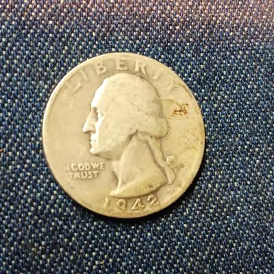 1942-S & 1945 WASHINGTON SILVER QUARTERS