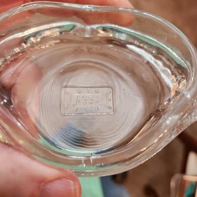 13 Clear & Milk Glass Crab Dishes Mostly Glasbake Deviled Crab