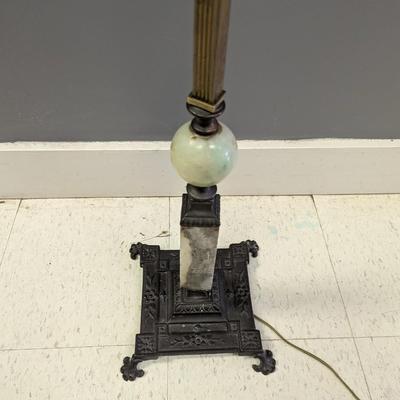 Cast Iron Granite Floor Lamp
